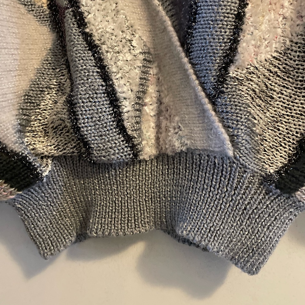 Vintage 80’s Ginenne Mixed Fabric Patchwork Pink … - image 2